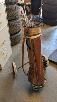 Golf club bag cart