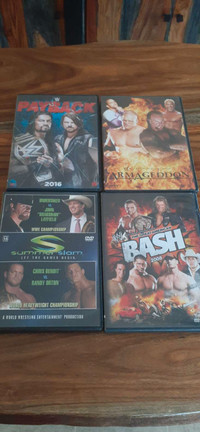 WWE 4 assorted pay per views DVD'S