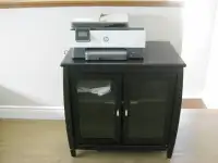 SOLD- Dark Wood 2 Door Printer Cabinet Stand or Stereo Stand