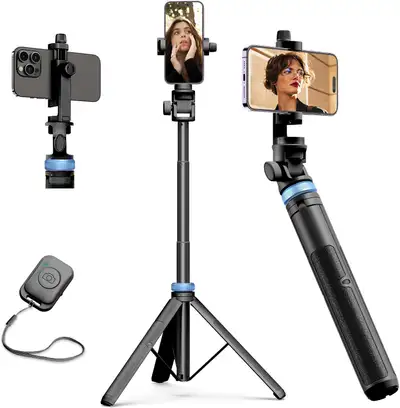 Kaiess 63" Tripod for Phone, Selfie Stick with remote MINT, View more