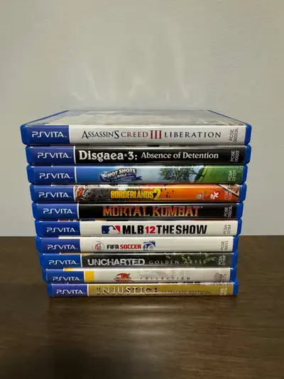 PlayStation Vita Games 1. Hot Shots Golf World Invitational ($25) 2. Borderlands 2 ($35) 3. Mortal K...