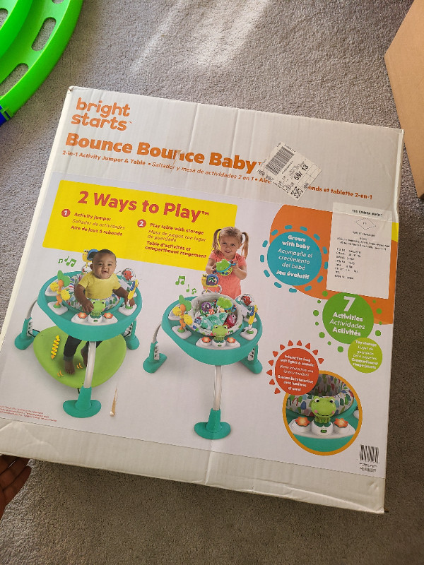 Bright Starts Bounce Bounce Baby 2-in-1 Activity Jumper & Table in Playpens, Swings & Saucers in Markham / York Region - Image 2