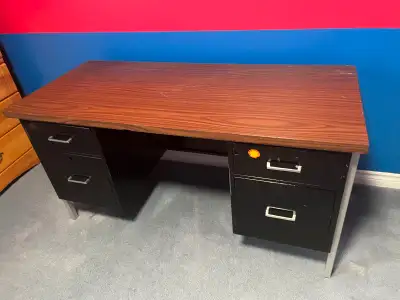 Very sturdy office desk - perfect for home office and students. This desk has a good amount of works...