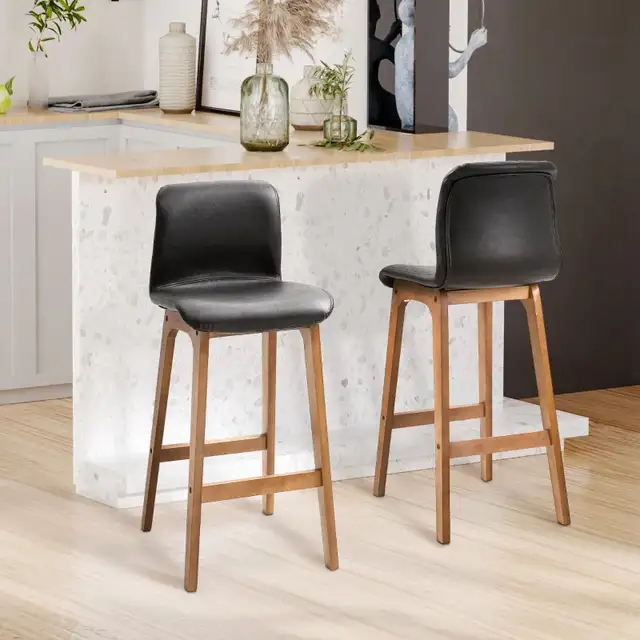 Modern Bar Stool, Counter Height Bar Chair with PU Leather in Chairs & Recliners in Markham / York Region - Image 10