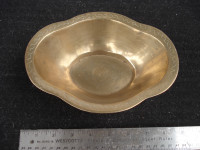old Chinese brass bowl