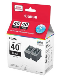 Canon Cartouches d'encre noire PG-40, paquet double