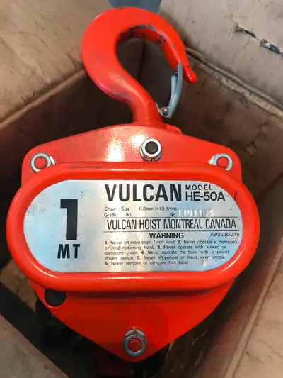 Chain block 1 ton Vulcan HE-50A