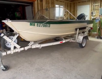 14 ft  Starcraft Boat aluminum with trailer