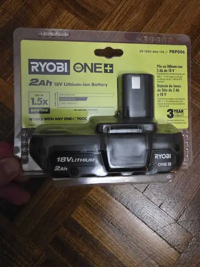 Ryobi 18v 2ah battery bnib, View more