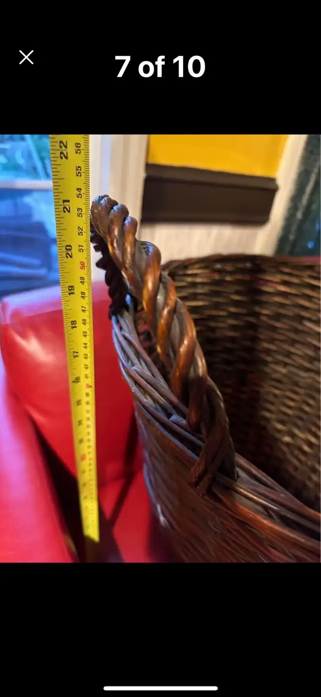 BEAUTIFUL BRAND NEW BIG WICKER BASKET in Home Décor & Accents in Regina - Image 10