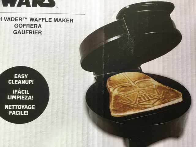 STAR WARS DARTH VADER WAFFLE MAKER (new in box) in Toasters & Toaster Ovens in La Ronge - Image 4