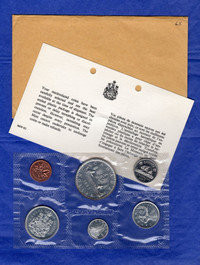 Royal Canadian Mint Proof Like Silver Coin Sets (1964 & 1965)