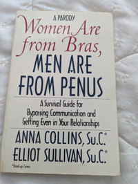 Women are from bras, men are from penus book