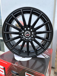 18” Brand new spec1 gloss black 5x100 Or 5x114.3 wheels sale 