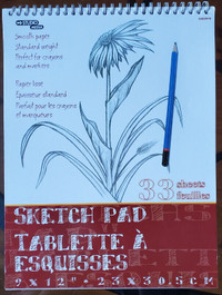 Studio Sketch Pad, 9x12", 33 pages