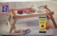 Avant Garde Wood Folding Bed Table Serving Tray