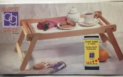 Avant Garde Wood Folding Bed Table Serving Tray, View more