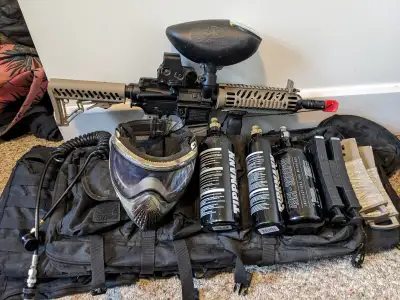 Tipmann TMC paintball with extras, View more