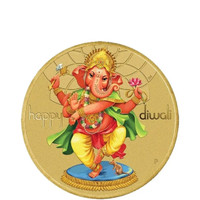 Lord Ganesha Happy Diwali coin and stamp cover