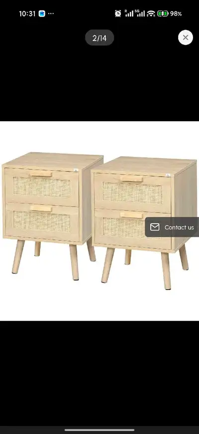 Nightstand , Side End Table, Living Room 2 Colors, View more