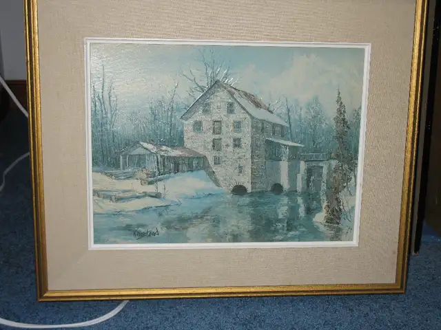 KEIRSTEAD WENTWORTH MILL Framed Textured Print62854392774274122