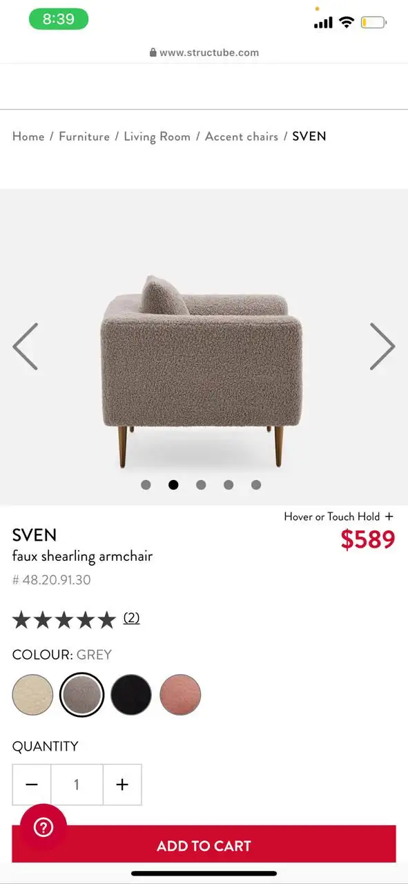 Canapé SVEN très confortable in Couches & Futons in City of Montréal - Image 4