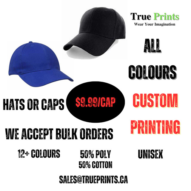 Hats n Caps Printing Service!! in Men's in Mississauga / Peel Region