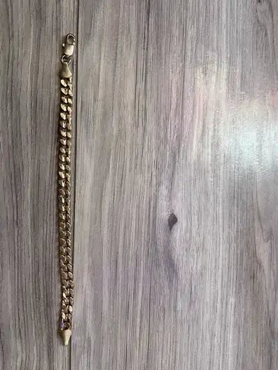 solid 14k gold money chain bracket , View more