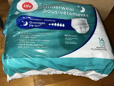 Life brand overnight underwear sous vêtements adulte unisexe , View more