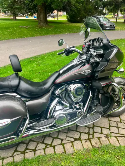 This 2012 Kawasaki Vulcan Voyager is a powerful touring motorcycle featuring a robust V-twin engine,...