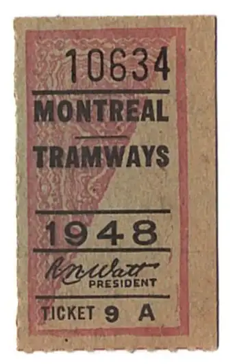 Montréal Tramway Lachine Montreal Nord 1948, View more