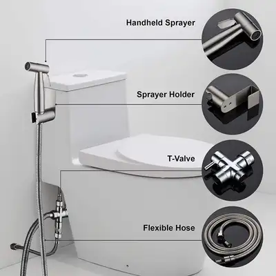 - Handheld Bidet Sprayer, Hand Bidet Toilet Spray, Muslim Shower Jet Spray - Brand New Bidets. - Sta...