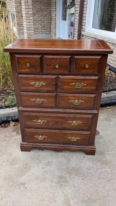 Palliser Pine Five Drawer Dark Dresser, View more