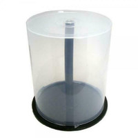 Empty CD DVD Blu-Ray Spindle Cake Box Storage Container