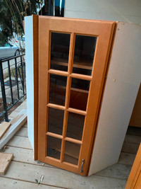 Maple corner top kitchen cabinet