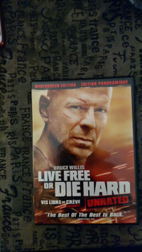 Live Free or Die Hard DVD avec Bruce Willis