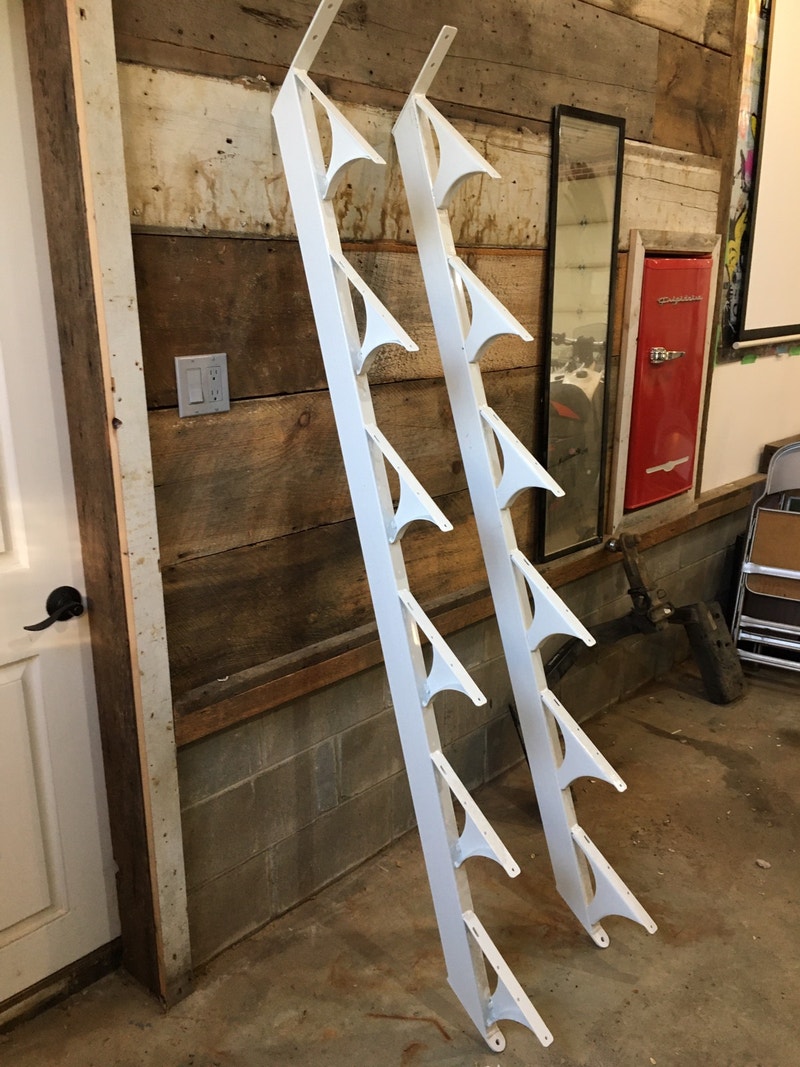 Two 6 step metal stair stringers Regal railing Decks & Fences