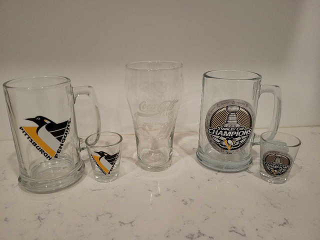 Pittsburgh Penguins Drinking, Beer, and Shot Glasses in Arts & Collectibles in London