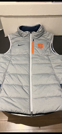 Syracuse orange NIKE mens puffer vest size small 