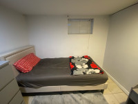 Furnished Basement room near McMaster for Rent, May-Aug Sublet