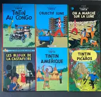 French Tintin, Asterix and Smurfs Books