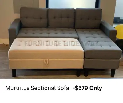 $579 Only‼️ BNIB - with reversible chaise - dimension 77” width x 56” length Delivery Available this...