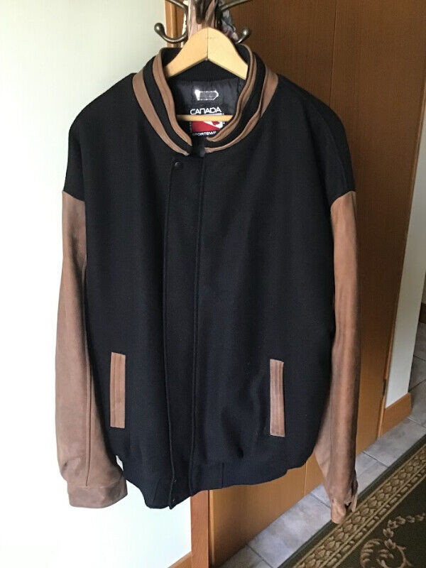 Leather Sleeve, Wool, Winter Jacket in Men's in Stratford
