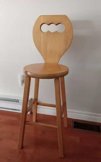 tabouret de cuisine en bois massif lourd, View more