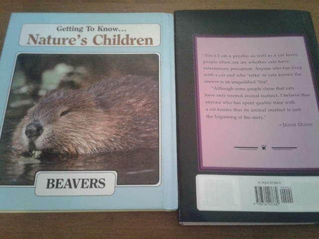 Set of Animal Books - Chipmunk, Beavers & Cats PORCH PICK UP  in Children & Young Adult in Owen Sound - Image 2