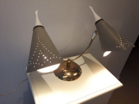 Midcentury Double Gooseneck Desk Lamp