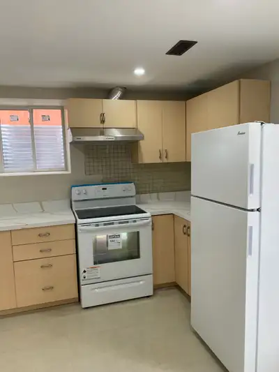 1 bedroom and a Den legal basement for rent from sep 1.2026 ! 1 full washroom ! 1200 sq feet of livi...