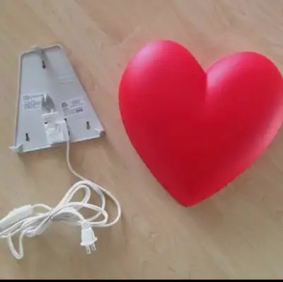 IKEA red heart wall Lamp, View more