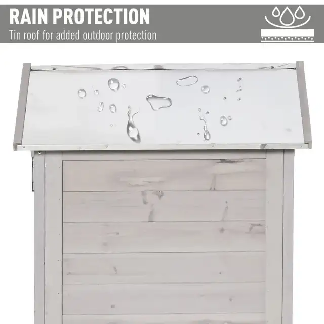 Outsunny Wooden Outdoor Storage Shed with Shelves in Outdoor Tools & Storage in Oshawa / Durham Region - Image 7