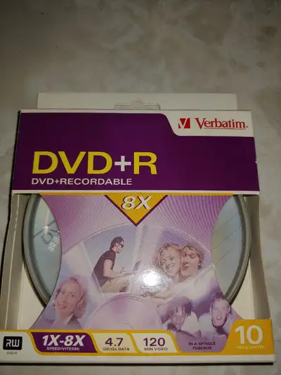 Dvd R recordable discs Verbatim empty cd cases